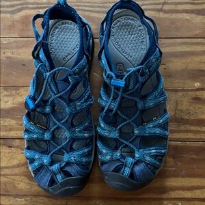 Keen Navy and Teal Hiking Sandals 7.5/ eur38